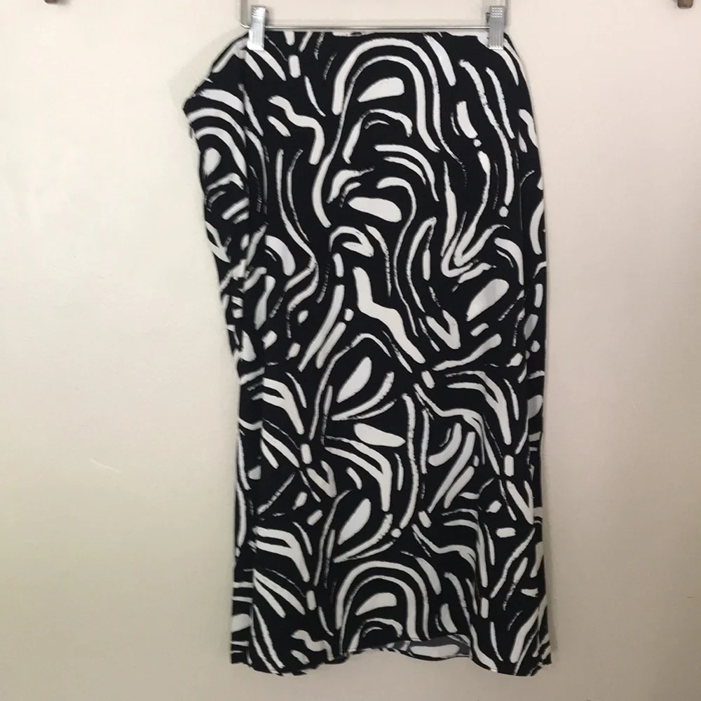 NEW Nine West Side Ruched Midi Skirt.‎ XXL